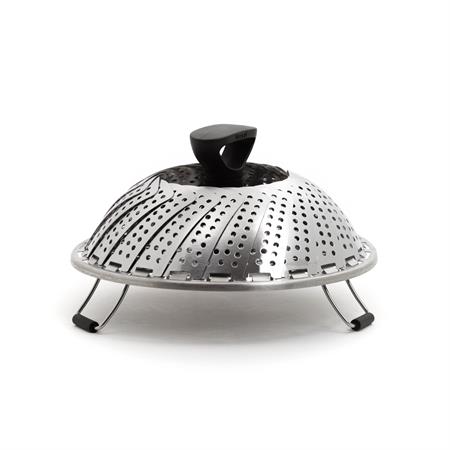 Panier vapeur en acier inoxydable argent