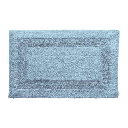 Tapis de bain 60x60 bleu en coton 1700 g/m²