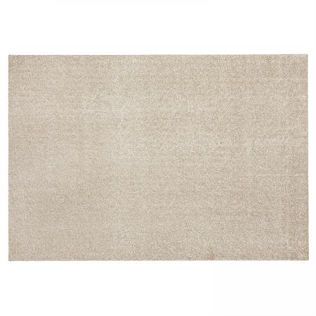 Tapis uni à poils longs en polypropylène 200 x 290 cm sable
