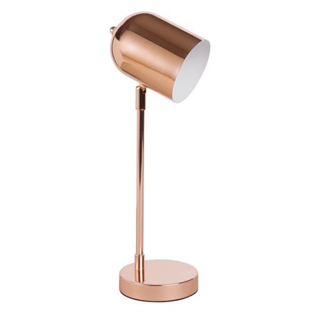 Lampe de bureau en métal cuivré
