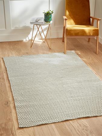 Tapis tissé chevrons chevrons gris