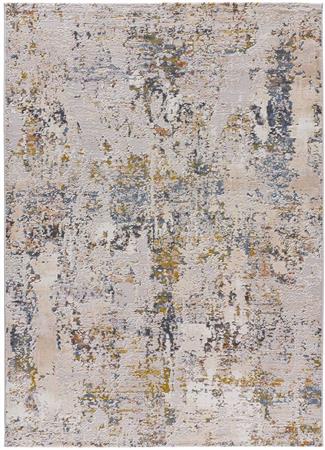 Tapis abstrait de style vintage multicolore
