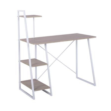 Ensemble table extensible effet bois foncé et 4 chaises
