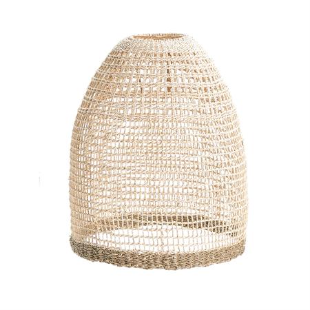 Abat-jour en feuille de palmier et posidonie Ø 40cm