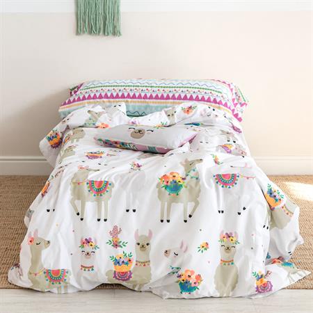 Parure housse de couette 2 pièces 100% Coton Multicolore 155x220 cm