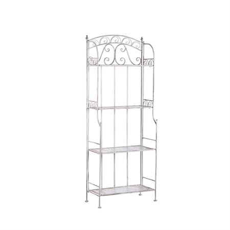 Meuble de rangement métal 61 cm 32 cm blanc