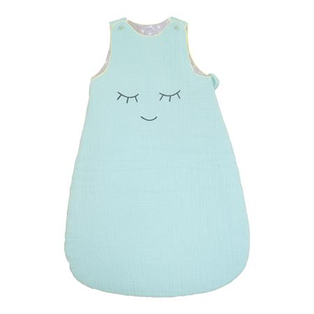 Gigoteuse Demi Lune Coton Anis/Gris pour bébé 0-6 mois