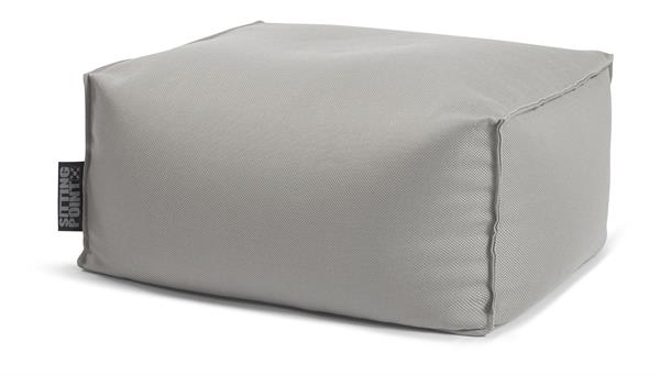 Pouf repose-pieds exterieur  gris 55x65x30
