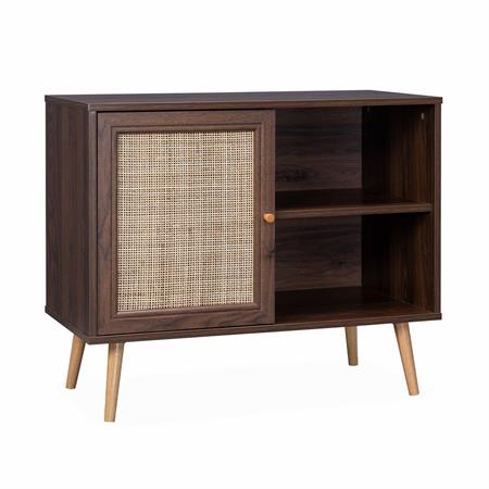 Meuble de rangement couleur bois foncé