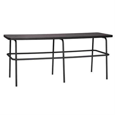 Banc en bois de frêne et fer noir