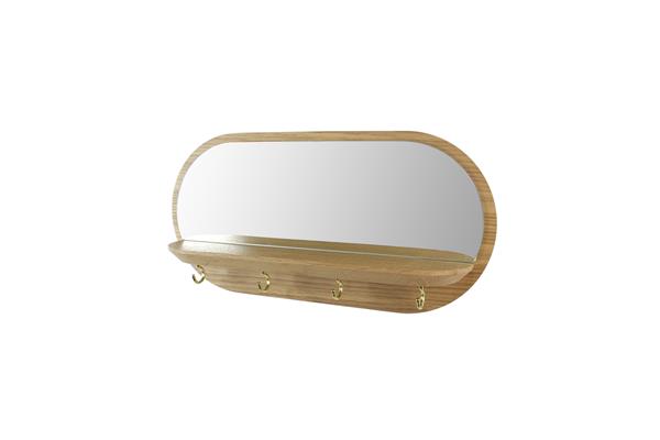 Miroir Mini Moonlight crochets dorés