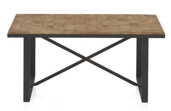 Table basse en bois avec blocs