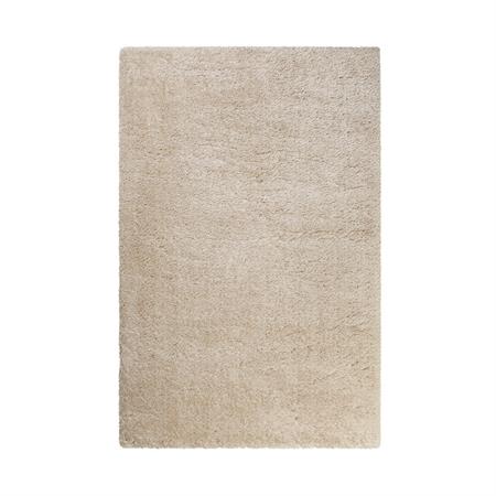 Tapis uni contemporaine en polyester beige 160x225