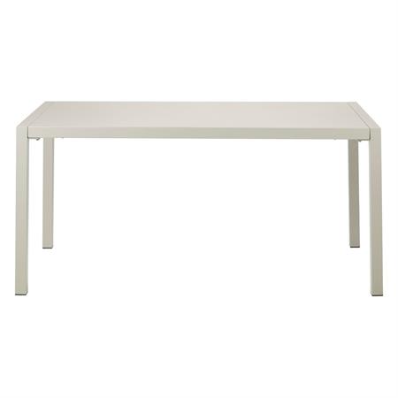 Table de jardin 160cm métal beige QUATRIS