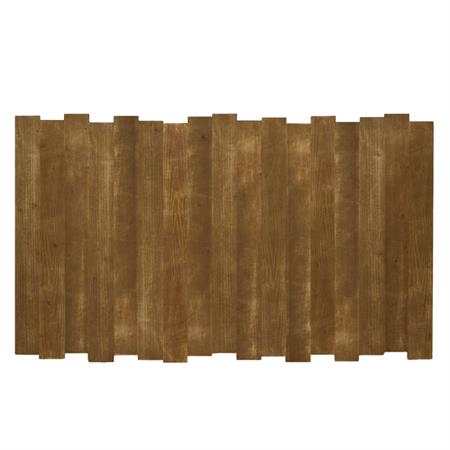 Tête de lit en bois d’épicéa couleur marron vieilli pour lit 90 cm