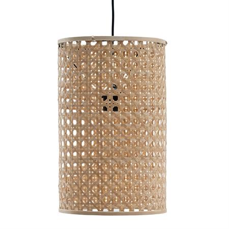 Suspension cylindrique en bambou