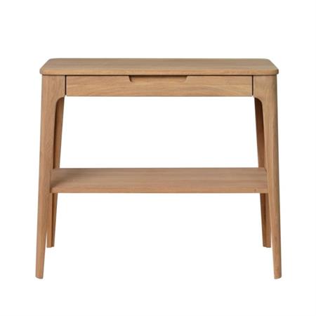Console scandinave en bois clair 90cm