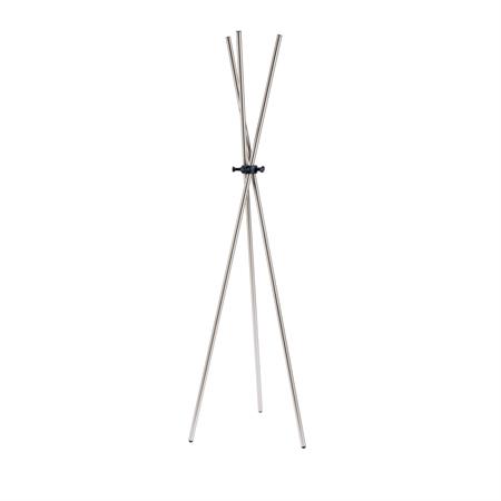 Porte-manteau en acier argent