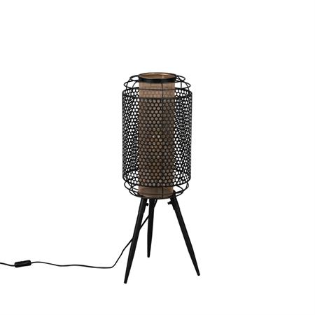 Lampadaire en métal H71cm - Noir