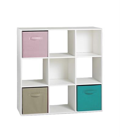 Etagère de rangement 9 cases - Blanc