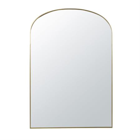 Grand miroir arche en métal doré 118x170