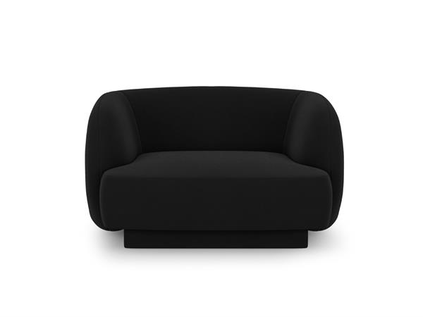 Fauteuils en tissu velours noir