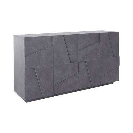 Buffet effet bois ardoise 162x44 cm