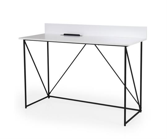 Bureau design en bois et métal noir 120cm