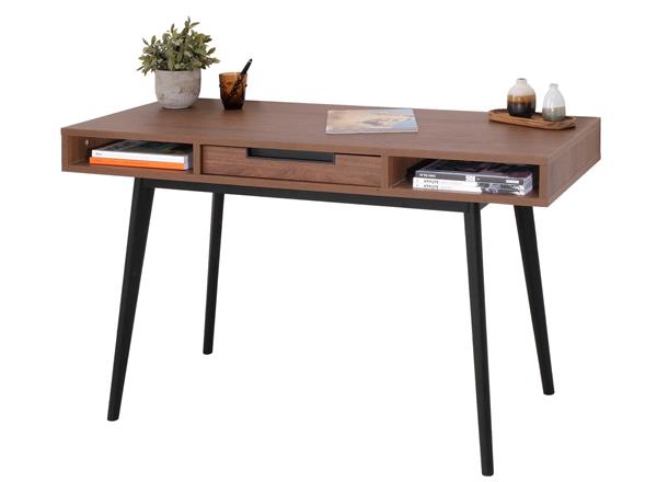 Bureau en bois 1 tiroir Noyer