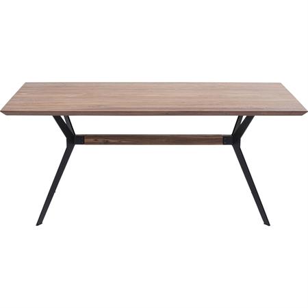 Table à manger 10 personnes en noyer massif et acier L220