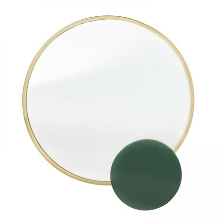 Miroir avec détail en métal émaillé 67 cm