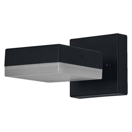 Applique extérieure lumineuse en aluminium noir