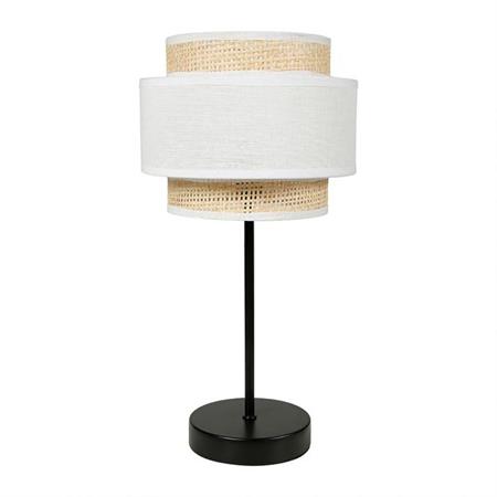 Lampe Abat-Jour 3 Niveaux Effet Rotin