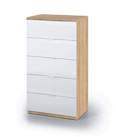 Commode effet bois beige