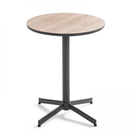 Table de jardin bistrot ronde style naturel