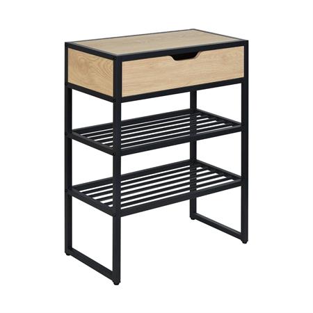 Console d'entrée métal et bois L60 x H80