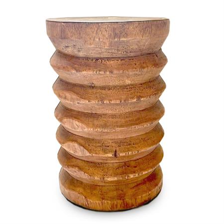 Tabouret en bois de suar naturel