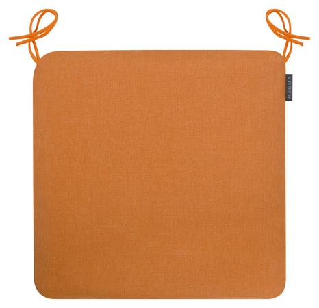 Galettes de chaises confort exterieur à nouer orange - Lot de 4-44x44