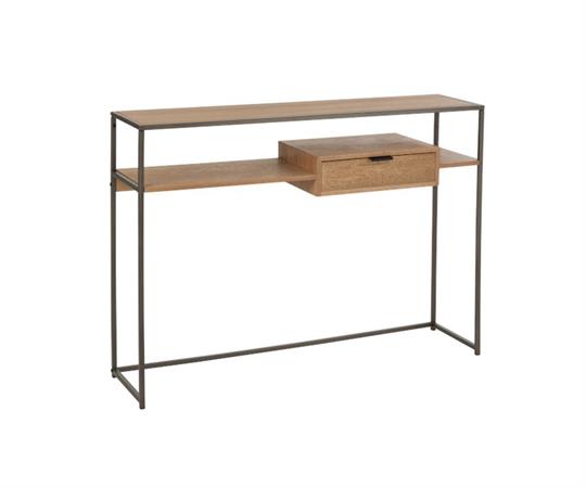 Console en bois et métal style minimaliste
