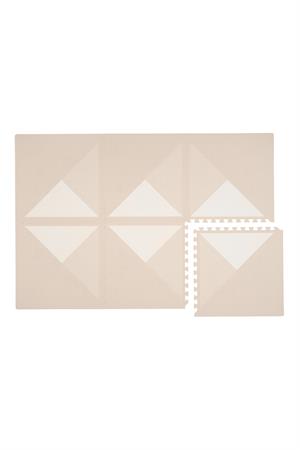 Tapis de jeu puzzle en mousse éco-responsable beige 120x180cm