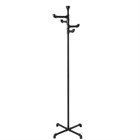 Porte-manteau indus en métal noir