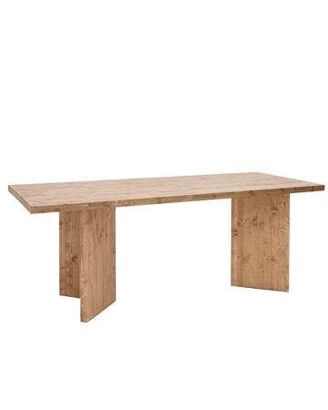 Table de salle à manger en bois de sapin vieilli 180x75cm
