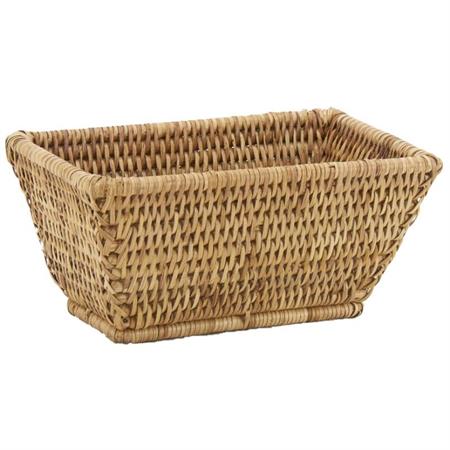 Corbeille rectangulaire en rotin banneton naturel