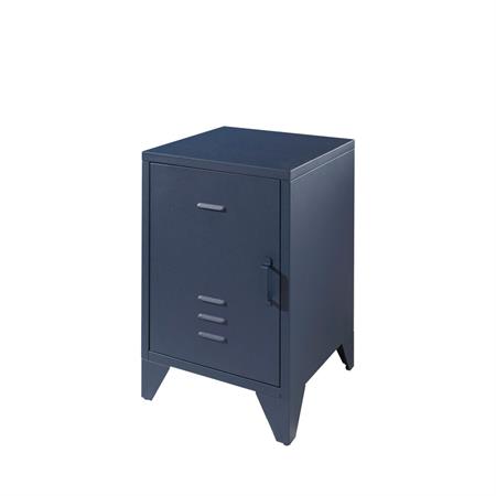 Table de chevet en métal - Bleu