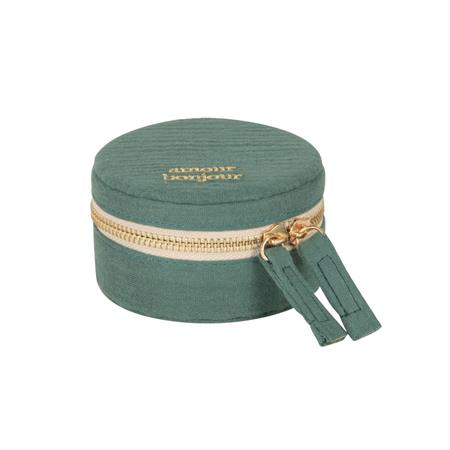 Boîte à bijoux de voyage verte