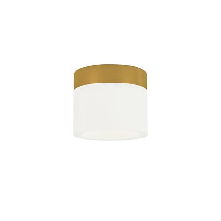 Plafonnier en métal de couleur bronze 6W