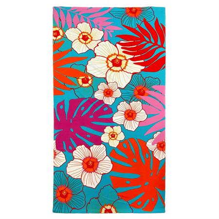Serviette de plage microfibre Belleza 90x170cm bleu