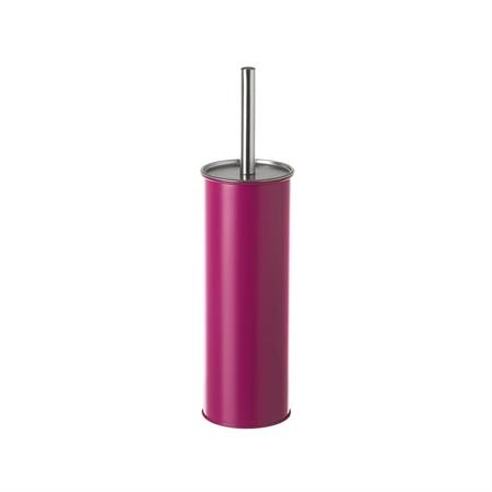 Balai brosse WC métal rouge bordeaux