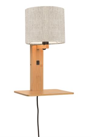 Applique bambou/lin avec tablette H36cm
