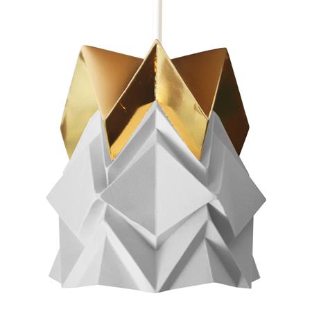 Petite suspension origami design bicolore en papier